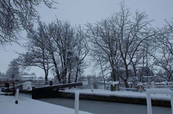 River Avon Winter Scene